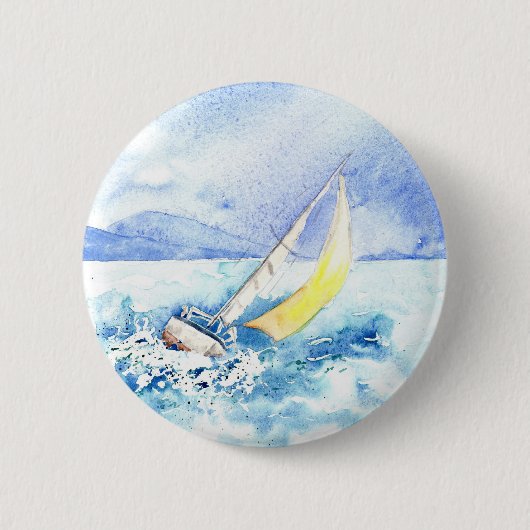 Badge Rond 5 Cm "Gîté au-dessus" du bouton (Devant)