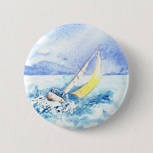 Badge Rond 5 Cm "Gîté au-dessus" du bouton