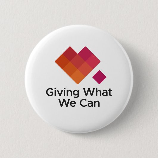 Badge Rond 5 Cm Giving What We Can Logo Centered (Devant)