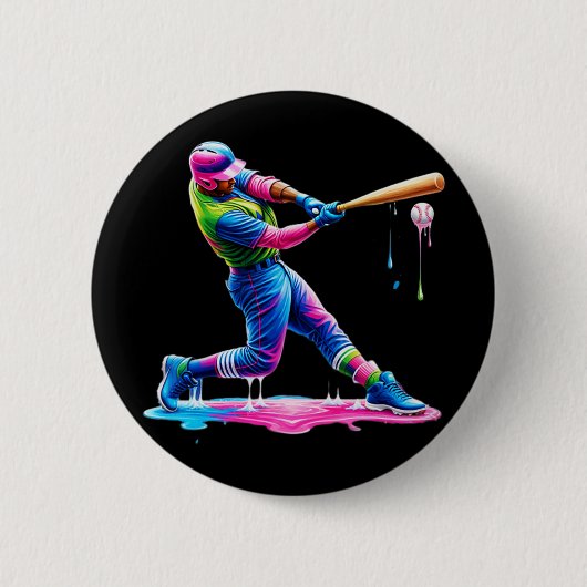 Badge Rond 5 Cm Glace Bysebyll Player Drip  (Devant)