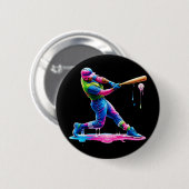 Badge Rond 5 Cm Glace Bysebyll Player Drip  (Devant & derrière)