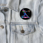 Badge Rond 5 Cm Glace Bysebyll Player Drip  (En situation)