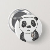 Badge Rond 5 Cm glace de panda (Devant & derrière)