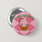 Badge Rond 5 Cm Glace du luv I ! (Devant & derrière)