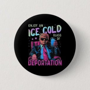 Badge Rond 5 Cm Glace Profitez D'Une Glace Froid Gl De Déportation