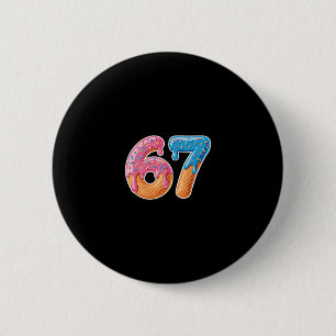 Badge Rond 5 Cm Glace qui coule Six Sept 6 7 Mème 67 