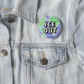 Badge Rond 5 Cm GLACE SORTIE (globe) (En situation)