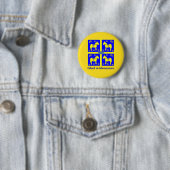 Badge Rond 5 Cm Glad Midsommar, (En situation)