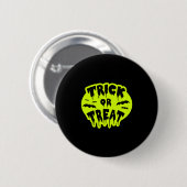 Badge Rond 5 Cm Gladditudes Trick ou Treat Halloween (Devant & derrière)