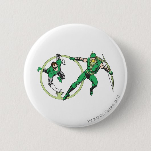 Badge Rond 5 Cm Gladiateur Emerald Archer (Devant)