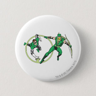 Badge Rond 5 Cm Gladiateur Emerald Archer