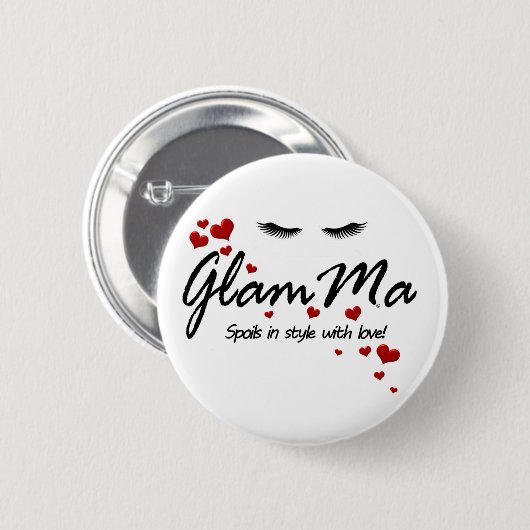 Badge Rond 5 Cm GlamMa Spoils (Devant & derrière)