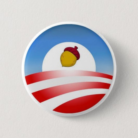 Badge Rond 5 Cm Gland d'Obama (Devant)