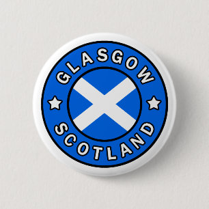Badge Rond 5 Cm Glasgow Écosse