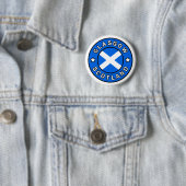 Badge Rond 5 Cm Glasgow Écosse (En situation)
