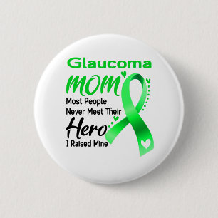 Badge Rond 5 Cm Glaucoma Mois de sensibilisation Ribbon Cadeaux