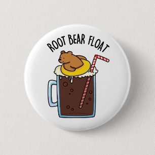 Badge Rond 5 Cm Glissoire d'ours en racinette Blague drôle sur la