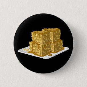 Badge Rond 5 Cm Glitch Food avoine gâteau