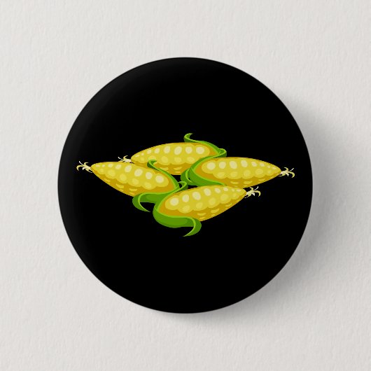 Badge Rond 5 Cm Glitch maïs alimentaire (Devant)