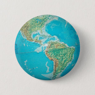 Badge Rond 5 Cm Globe