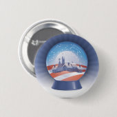 Badge Rond 5 Cm globe de neige d'obama (Devant & derrière)