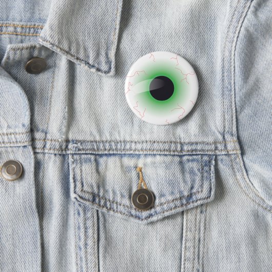Badge Rond 5 Cm Globe oculaire (En situation)