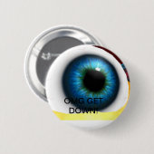 Badge Rond 5 Cm globe oculaire géant (Devant & derrière)