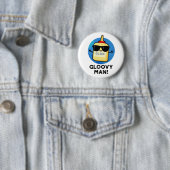 Badge Rond 5 Cm Gloovy Man Funny Super Glue Pun (En situation)