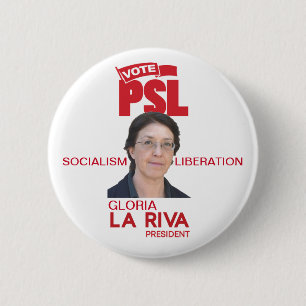 Badge Rond 5 Cm Gloria La Riva à la présidence 2020
