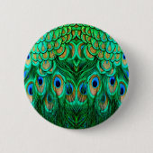 Badge Rond 5 Cm Glorious Peacock (Devant)