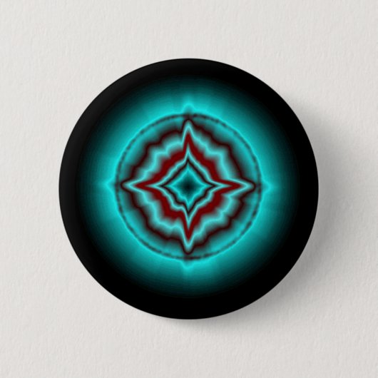 Badge Rond 5 Cm Glückssterne auf schwarz (Devant)