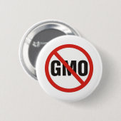Badge Rond 5 Cm GMO libèrent (Devant & derrière)