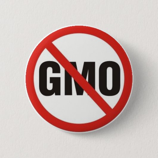 Badge Rond 5 Cm GMO libèrent (Devant)