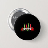 Badge Rond 5 Cm Gnome Christmas (Devant & derrière)
