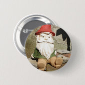 Badge Rond 5 Cm Gnome de jardin (Devant & derrière)