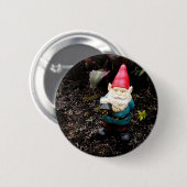 Badge Rond 5 Cm Gnome de jardin de capitol (Devant & derrière)