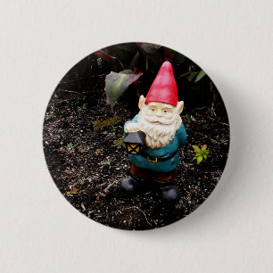 Badge Rond 5 Cm Gnome de jardin de capitol