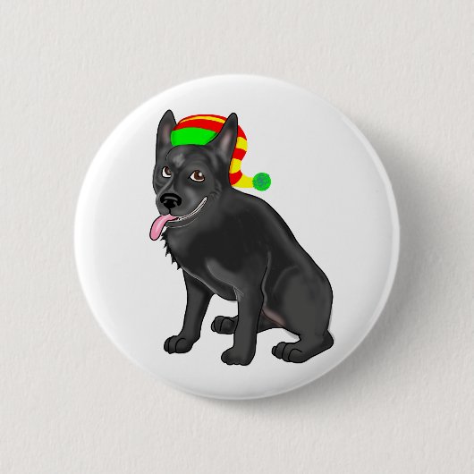 Badge Rond 5 Cm Gnome de Skipperke (Devant)