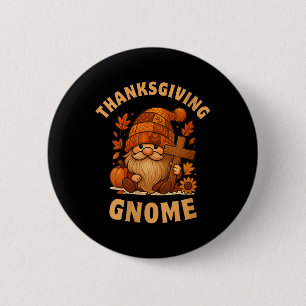 Badge Rond 5 Cm Gnome de Thanksgiving pour femmes Automne Saison C