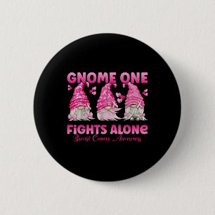 Badge Rond 5 Cm Gnome One combat seul rose_ cancer du sein Décerné
