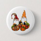 Badge Rond 5 Cm Gnomes citrouilles Automne automne mignon Hallowee (Devant)