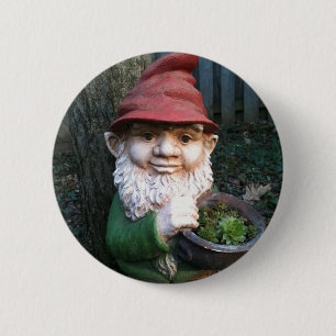 Badge Rond 5 Cm Gnomes de jardin