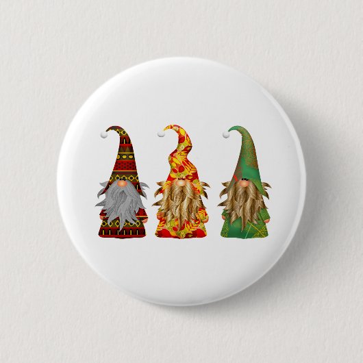 Badge Rond 5 Cm Gnomes des forêts scandinaves (Devant)