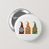 Badge Rond 5 Cm Gnomes des forêts scandinaves (Devant & derrière)