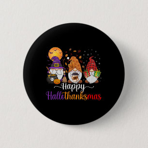 Badge Rond 5 Cm Gnomes Halloween Thanksgiving Christmas Happy Hall