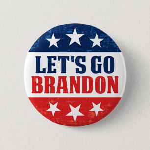 Badge Rond 5 Cm Go Brandon drôle anti Biden Pro trump 2024