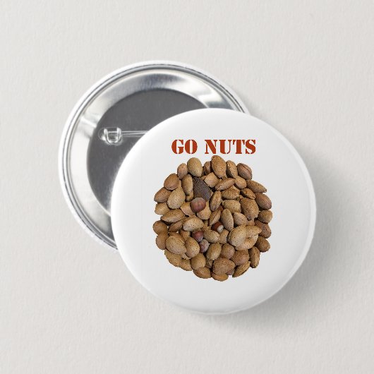 Badge Rond 5 Cm Go Nuts (Devant & derrière)