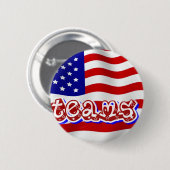 Badge Rond 5 Cm Go Team Go !, USA_ (Devant & derrière)