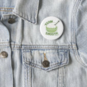 Badge Rond 5 Cm Go Team Smooth Thanksgiving Fun Slogan (En situation)