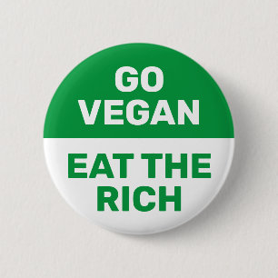 Badge Rond 5 Cm Go Vegan Mange La Richesse De La Provocation Clima